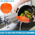Zulay Silicone Pot Strainer - Adjustable Snap On Strainer for Most Pans & Pots, Food Grade, Heat Resistant, Colander