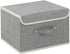 ENUMAIL Storage Boxes, Collapsible Storage Bins with Lids, Cotton and linen cloth Storage