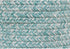 Super Area Rugs Farmhouse Braided Rug, Cotton Kitchen Reversible Carpet, Turquoise & White, 8" X 28"