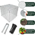 4 Sets 12x12Inch Upgraded Strawberry Supports with Wire Plant Protectors from Animal Sturdy Metal Wire Plant Cages Mesh