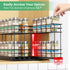 Mystozer 7.4" Wx10.43 Dx8.26 3 2 Pull Out Spice Rack Organizer for Cabinet, Slide Out Spice Racks, Easy to Install