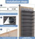 TAHAVICE 30 10-Tier Closet, Pairs Over The Door Shoe Organizer, Hanging Shoe Rack with Deep Pocket for Extra Large Shoe