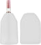 High-Quality Solid Gel Wine Cooler Sleeve, Reusable Wine Bottle Sleeve, White