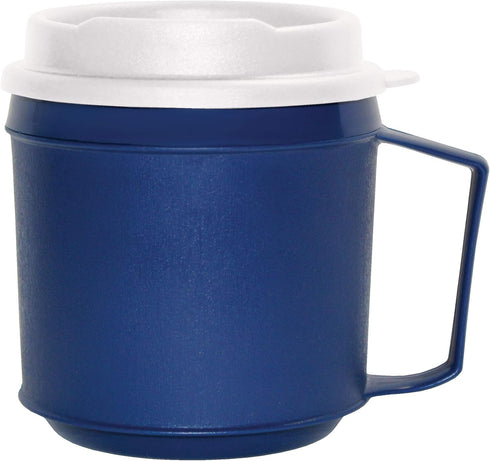 Rehabilitation Advantage Weighted Insulated Mug with Tumbler Lid (8oz), Blue