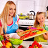 JOVITEC 8 Pcs Kid Cooking Kitchen Knife Set, Multi Colors Square Knife, Children's Safe Chef Nylon Knives for Cutting