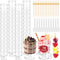 190 Pcs 5 OZ Dessert Cups Set with Spoons Cocktail Picks, Clear