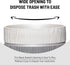 Popular Bath Modern LINE Waste Basket, Grey