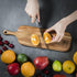Set 2 Packs Wood Cutting Board with Handle for Kitchen Large and Small Long Acacia Wooden Kitchen Cutting Boards