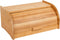 Trademark Innovations 16" Rolltop Bamboo Bread Box,Tan