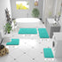 OLANLY Teal Bathroom Rugs 36x24, Extra Soft Absorbent Chenille Bath Mats, Non-Slip, Quick Dry, Machine Washable for
