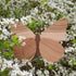 Telinego 2 Pack Handmade Wooden Butterfly Wall Art Hanging Decor Butterflies Wall Art Hanging Sculpture for Bedroom