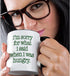 3dRose I'm Sorry For What I Said When I Was Hungry - Lime Green Two Tone Mug, 11 oz, Black