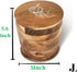 Counter. Introducing The Always Fresh Acacia Garlic Keeper For A Crafted Large Garlic Storage Jar. A Rustic Garlic