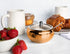 KooK Sugar Bowl with Lid and Spoon, Sugar Container for Salt, Coffee, Holds 2 Cups, Dishwasher Safe, Copper, 16 Oz