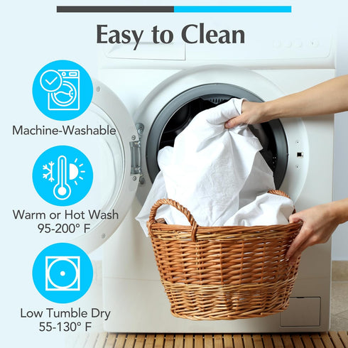 Handy Laundry Waterproof Mattress Protector Breathable, Machine-Washable Mattress Cover Perfect for Kids, Adults