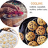 P&P CHEF 9 Inch Round Cooking Rack, Stainless Steel for Cooking, Cooling, Steaming, Baking, Fit for Air Fryer Pot, 2