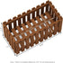 FG18453 Furinno Tioman Hardwood Patio Furniture Outdoor Slat Style Flower Planter Box, Natural