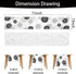 LXXTK 13x71 Inch (13"x71", Dahlia Flower Table Runner Farmhouse Black Gray Runners Modern Table Decorations Rustic