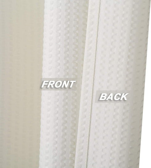 72x72 Inches CAROMIO Water Repellent Soft Microfiber Fabric Shower Curtain or Liner for Bathroom, Decorative Embossed
