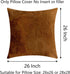 26x26 Set 2 26 26 inch, Demetex Brown Pillow Covers of Large Faux Fur Euro Pillow Shams Decorative Modern Accent Throw
