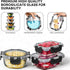 Razab 30 PC Glass Food Storage Containers with Lids, Reusable Airtight Meal Prep Containers for Lunch and Leftovers