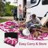 Wonnitar Outdoor Rug 6x9, Waterproof RV Camping Rug, Reversible Plastic Straw Mat for Garden, Beach, and Camp