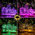 6 Pack 7ft 20 Fairy Lights Battery Operated Lights, Led Multicolor Mini String Lights, Waterproof Silver Wire Starry
