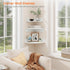 Set 3 12 Inch Homode Floating Corner Shelves, of Wood Corner Wall Shelves with Wire Hole, Deep Hanging Corner Display