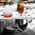 Ganggend 15" 1-8 110 Chicken Water Heater for Winter, Waterer Heated Base for Gallon Metal Plastic Poultry Water, Watt