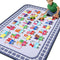 HiiARug Playroom Rug, Train and Road Kids Play Mat 5x7Ft, Non-Slip ABC