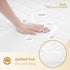 18'', Quilted Fitted Twin Mattress Pad Cover, Waterproof Mattress Protector, Deep Pocket Elastic Fits Up to Breathable