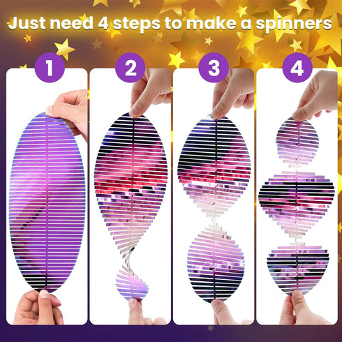 Wind Spinners, 3D Hanging Wind Spinner for Yard and Garden, Metal Flowers Outdoor Hanging Decor