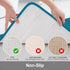 Buganda Memory Foam U-Shaped Contour Toilet Rugs, Non Slip Absorbent Bathroom Rugs for Toilet Base