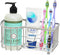 Simple Houseware Multi-Functional Toothbrush Holder, 6 Slots, Chrome
