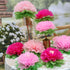 Pink Paper Flower Pack of 9 for Wedding Centerpiece, Birthday Party Backdrop, Nursery Room Wall Decoration