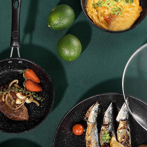 Stainless Steel Frying Pan with Ergonomic Handle, Quick & Uniform Conduction for Bacon, Steak, Egg
