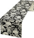 13x36 inches Gothic Table Runner White Skull Flowers Moth Pattern Table Runner Table Cloth Decoration Dresser Garden
