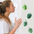 Plant Fridge Magnets, 8 Pcs Mini Tropical Leaves for Locker, Home Office Decor, 3D Monstera Refrigerator Magnets