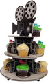 Cupcake Stand for Children's Parties, 3 Tier Movie Night Theme