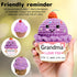 MLZTINGR Crochet Ice Cream Gift for Grandma Handmade Positive Knitted Ice Cream Doll, Sweet Birthday for Grandma from