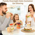 Xileanalee Lids,4 Pack 18oz Overnight Oats Containers with Overnight Oats Jars with Spoons,Salad Meal Prep Jar