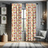 Ambesonne Leaf Curtains, Colorful Fall Autumn Leaves on White Background, 2 Panel Set, 28" x 63", Red Orange Yellow