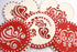 Designer Stencils Amore Cookie Stencil Set, Beige/Semi-Transparent