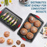 Baking Sheet Set - 2-Piece Cookie Sheet Set with Silicone Handles, Nonstick Steel Baking Pans