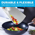 Extra Thick Flexible Cutting Mat Set, 4 Mats with Food Icons & "EZ-Grip" Back for Kitchen Use
