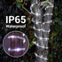 33ft 100LED 8 Solar Rope Lights, Solar String Lights, Modes Waterproof Solar Powered Outdoor Light, Flexible Clear Tube