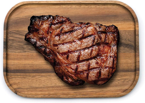 Ironwood Gourmet Small Steak Board, 7.5 x 10.5 x 0.5 inches, Brown