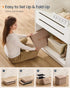 12.2 16.1 12.2 Inches, 286 lb, ULSF094K01 SONGMICS Small Folding Storage Ottoman, Foot Rest Stool, x x Ottoman
