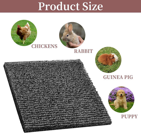 6 Pack 12 12 Nesting Pads for Chicken Coop x Chicken Nesting Pads Washable Plastic Nesting Box Pads Chicken Coop