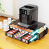 Simple Trending Coffee Pod Holder for K-Cups, 2 Tier Sliding Storage Drawer, Black
